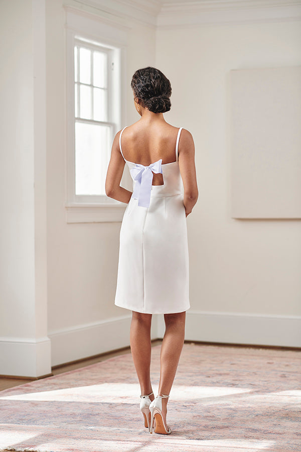 Jane Summers Jocelyn Backless White Bridal Shower & Rehearsal Dinner Dress with Blue Ribbon Tie 10 / White with Light Blue Ribbon , female , adult Jane Summers Jocelyn Backless White Bridal Shower & Rehearsal Dinner Dress with Blue Ribbon Tie 10 / White with Light Blue Ribbon , female , adult