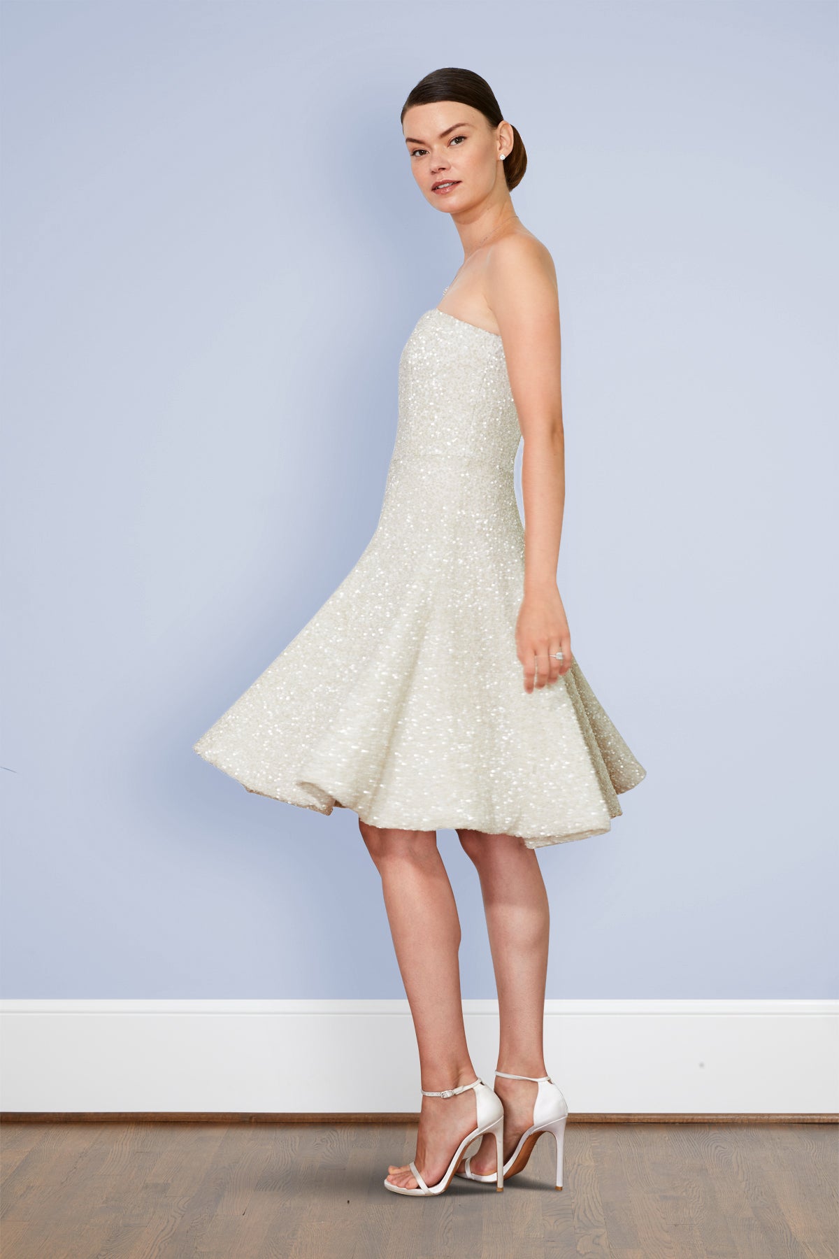 Elegant Lace Sleeve Wedding Dress Mature Long Sleeve - Temu