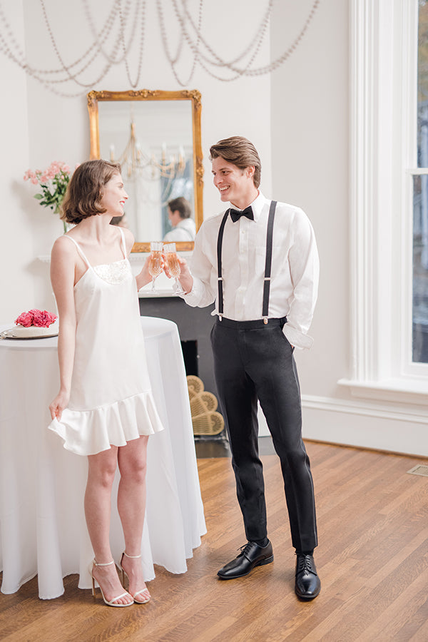 STYLISH SHORT WHITE MINI WEDDING RECEPTION DRESSES & FIRST DANCE